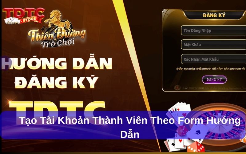 Tạo tài khoản theo form có sẵn Tạo tài khoản theo form có sẵn
